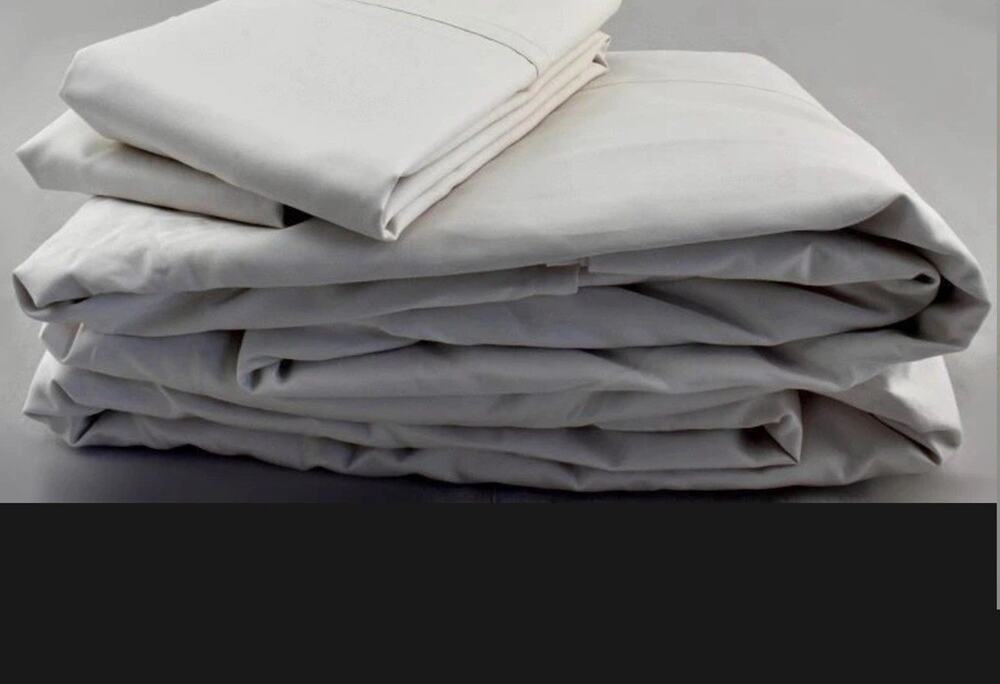 Ralph Lauren Spencer Solid Sateen 475 Thread Count KING Sheet Set Cream